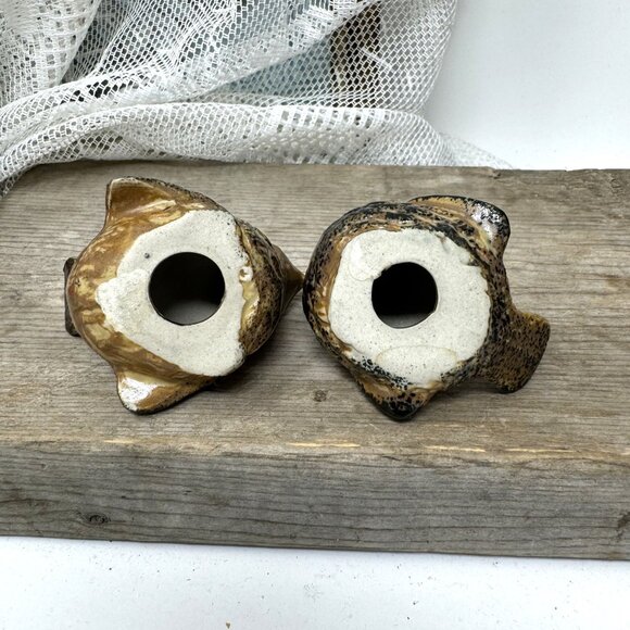 Vintage Hand-Painted Ceramic Bird Figurines Sparrows Japan - Picture 7 of 7